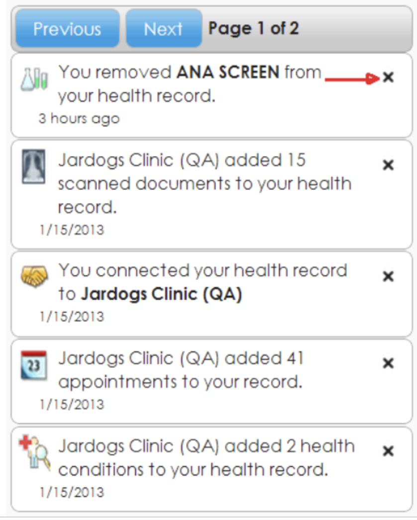 screenshot of Veradigm FollowMyHealth